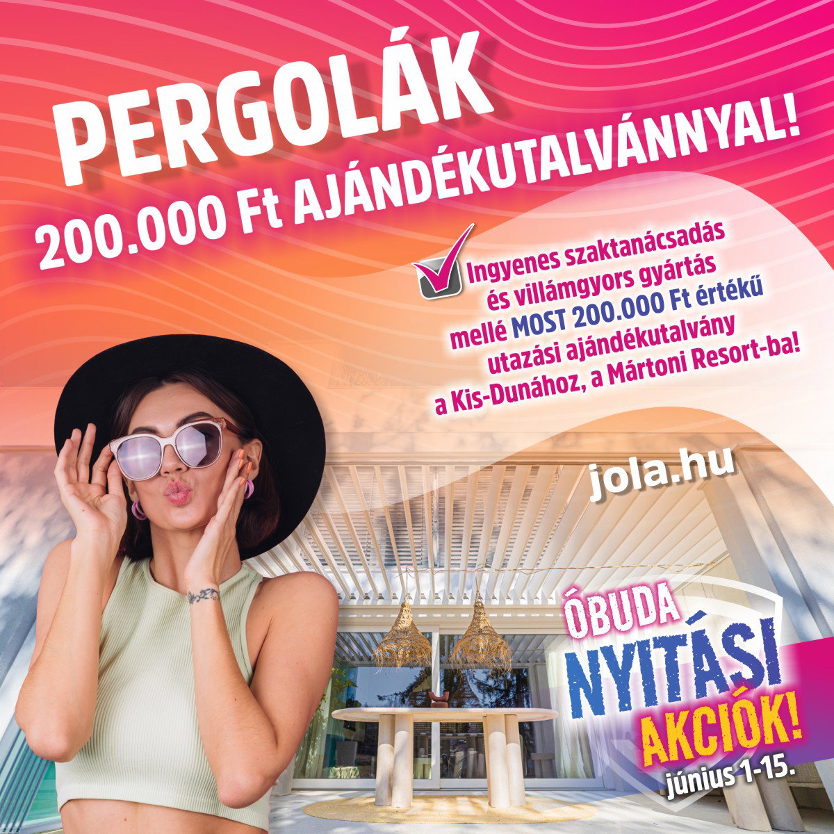 Óbudai pergola akció! Óbudai pergola akció!